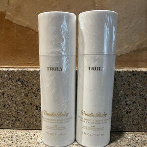 TRULY 2 Vanilla Baby Hydra Smooth Shave Creams!! 5 oz ! Sealed